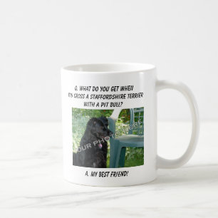 Ihr Foto! Mischung bester Freund-Staffordshires Tasse