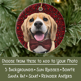 Ihr Foto mit Digital Accessories, Hat Bowtie etc. Keramik Ornament