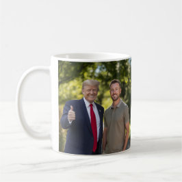 Ihr Foto mit Präsident Donald Trump 2024 Funny Kaffeetasse