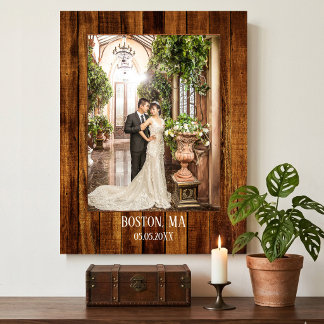 Ihr Foto mit Wood Custom Print Leinwanddruck