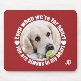 IHR FOTO & Monogramm weit weg von der Liebe Mousep Mousepad