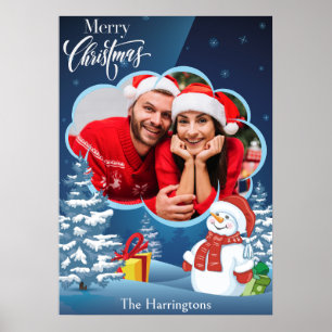 IHR Foto & Name(n) Weihnachten Poster