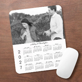 Ihr Foto Namen Personalisierter 2027 Kalender Mousepad