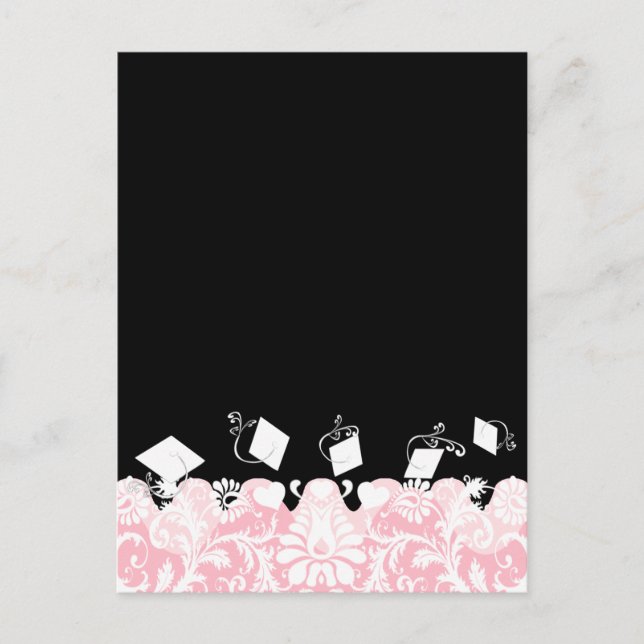 Ihr Foto Pink Abschluss Open House Einladungspostkarte (Vorderseite)