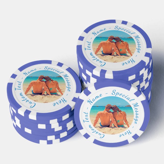 Ihr Foto Poker Chips Geschenk mit benutzerdefinier (Stapel)