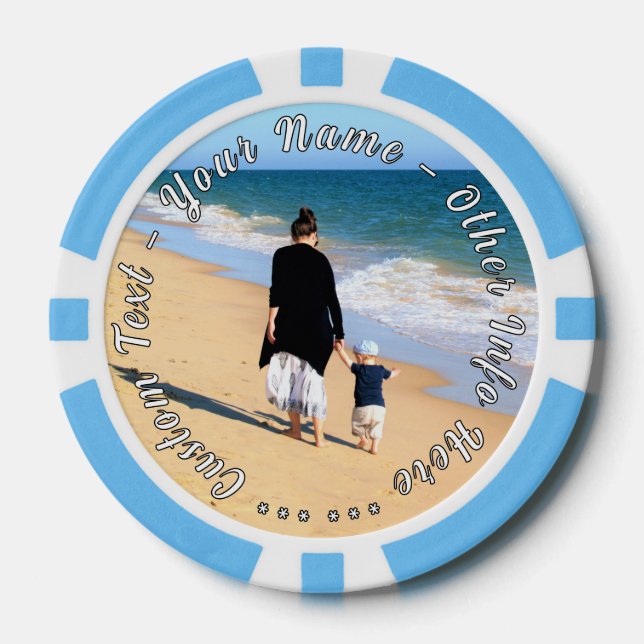 Ihr Foto Poker Chips Geschenk mit benutzerdefinier (Vorderseite)