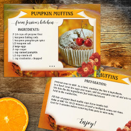 Ihr Foto Pumpkin Fall Rezept Postkarte