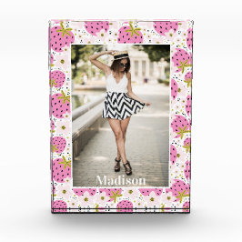 IHR FOTO Rosa Erdbeeren Individuelle Name