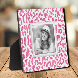 Ihr Foto rosa Leoparden Fotoplatte