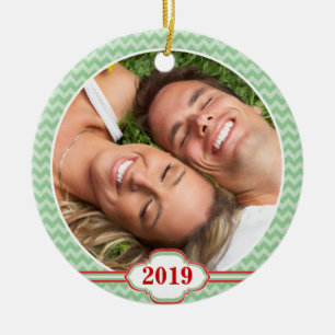 Ihr Foto Rote Vögel wirbeln um Baum Weihnachtsbaum Keramikornament