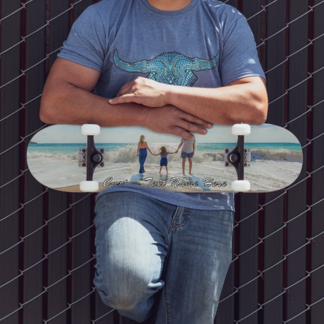 Ihr Foto-Skateboard mit benutzerdefiniertem Textna Skateboard (Außenbereich 3)