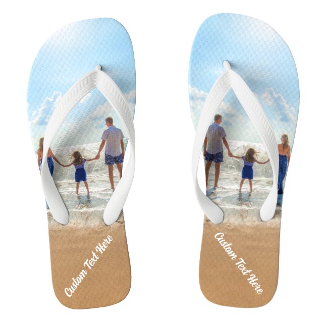 Ihr Foto spiegelt Flops mit benutzerdefiniertem Te Flip Flops (Fußbett)