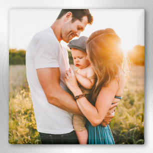 Ihr Foto Square Kühlschrankmagnet Magnet