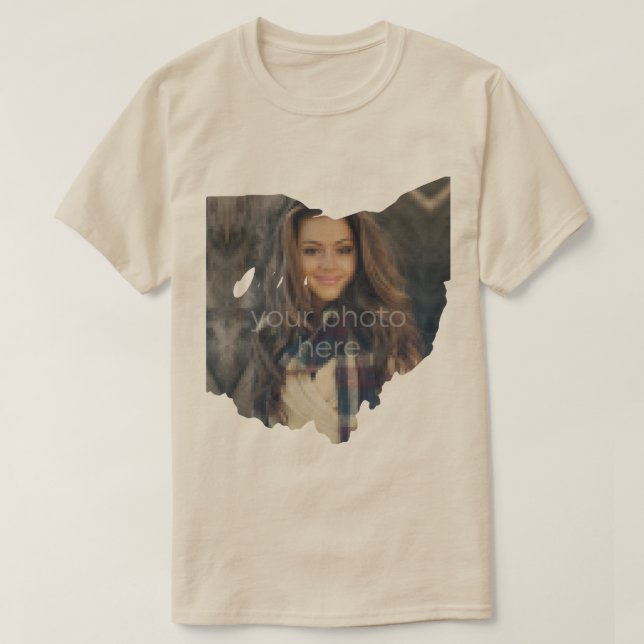 IHR FOTO Staat Ohio Form T - Shirt (Design vorne)