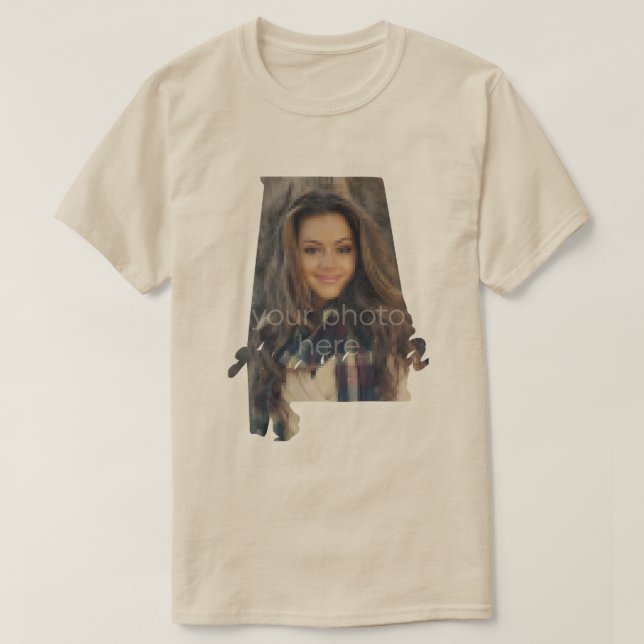 IHR FOTO Staat von Alabama Form T - Shirt (Design vorne)