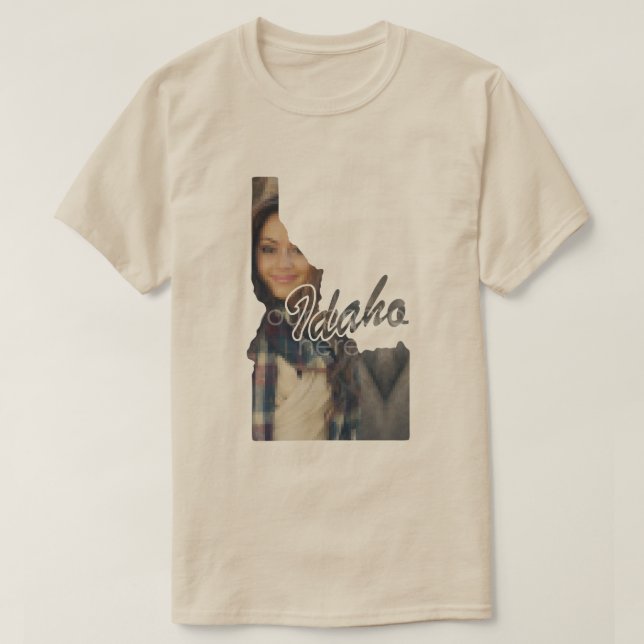IHR FOTO Staat von Idaho Form T - Shirt (Design vorne)