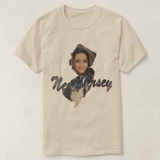 IHR FOTO Staat von New Jersey Form T - Shirt (Design vorne)
