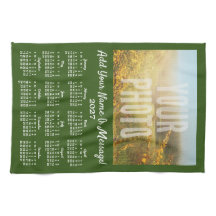 Ihr Foto-Teetuch-Kalender Grün