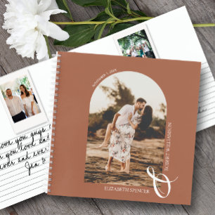 Ihr Foto Terracotta Wedding Guest Book Notizbuch
