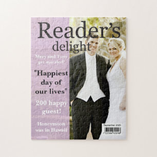 IHR FOTO, TEXT Fun Fake Magazin Cover, Puzzle