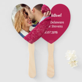 IHR FOTO & TEXT-Set für benutzerdefinierte Herzven Fächer