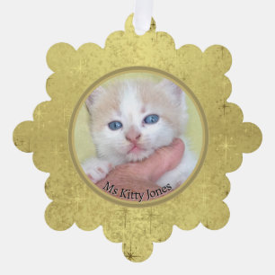 Ihr Foto/Text - Traditionelles Jährliches Geschenk Ornament Karte