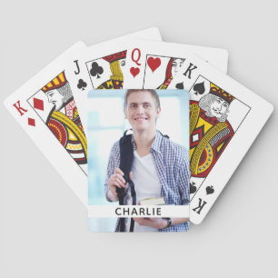 Ihr Foto und Ihr Name spielen Karten Spielkarten