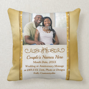 Ihr Foto und Personalisiertes Pillow Wedding-Gesch Kissen
