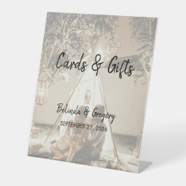 Ihr Foto verblasst Hochzeitskarten und Geschenke Sockelschild