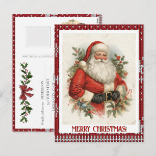 Ihr Foto Vintage Weihnachten Santa Personalisiert