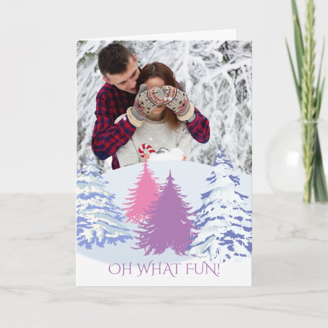 Ihr Foto Weihnachten Moderne Bäume (Vorderseite)