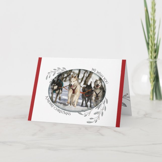 IHR FOTO Weihnachtsblätter und Berries Karte (Vorderseite)