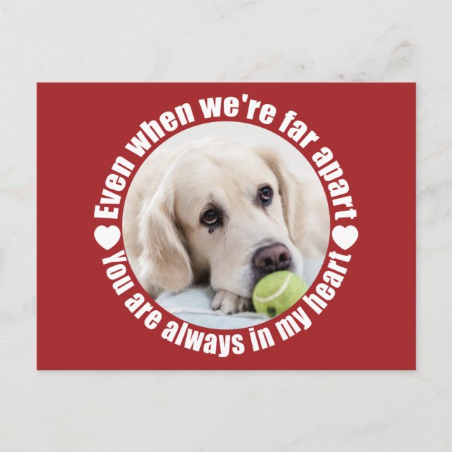 IHR FOTO Weit weg Liebe benutzerdefinierte Postkar Postkarte (Vorderseite)