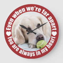 IHR FOTO weit weg von der Liebe Wanduhren