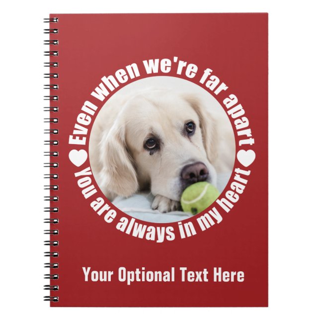 IHR FOTO weit weg von Liebe, benutzerdefiniertes N Notizblock (Vorderseite)