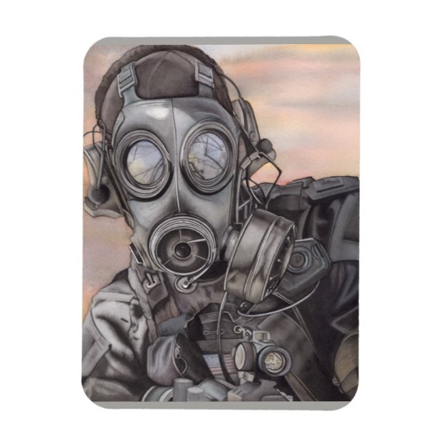 Ihr FOTOVORLAG oder Ihr Apokalypse-Krieger-Fried Magnet (Vertikal)