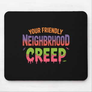 Ihr freundliches Halloween-Design in der Nachbarsc Mousepad