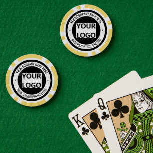 Ihr gebrandetes Geschäft-Logo Poker-Chips Beispiel Pokerchips