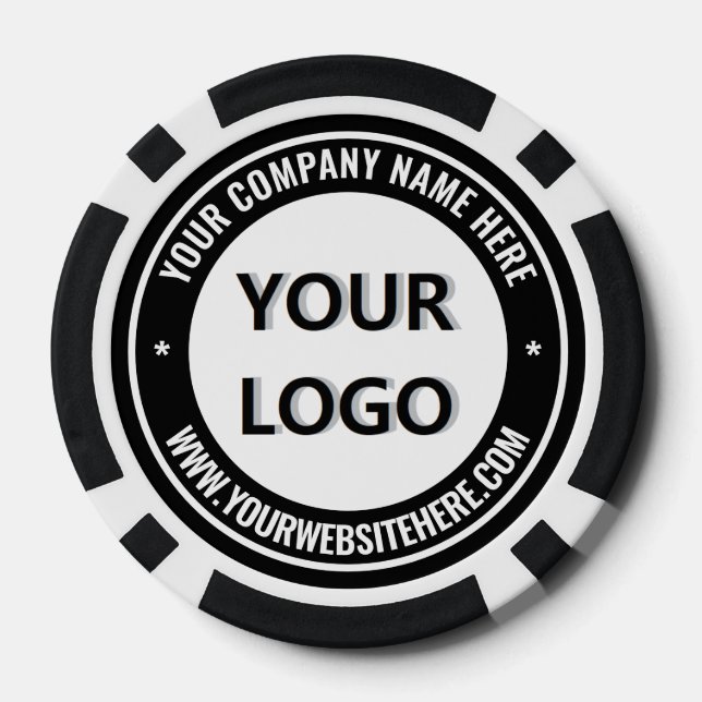 Ihr gebrandetes Logo Poker Chips Beispiel Benutzer (Rückseite)
