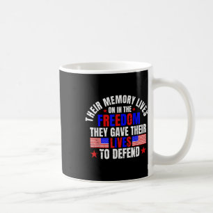 Ihr Gedächtnis lebt am Tag des Freiheitsdenkens Kaffeetasse