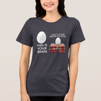 Ihr Gehirn auf Teppichen Tri-Blend Shirt