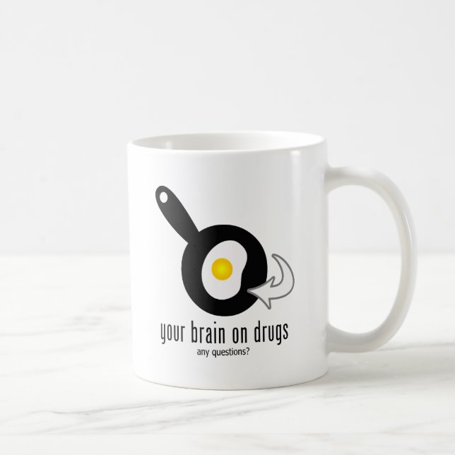 Ihr Gehirn bei Drogen Tasse (Rechts)