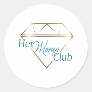 Ihr Geldklub-Sticker Runder Aufkleber