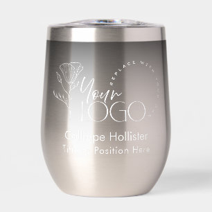 Ihr Geschäft-Logo Corporate Giveaway Schwarz Ombré