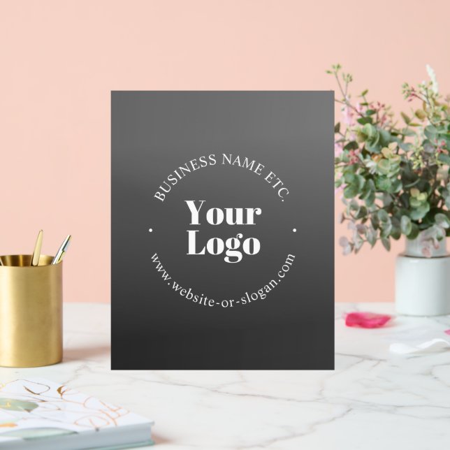 Ihr Geschäft-Logo oder Design & bearbeitbarer Text Acrylschild (Hochzeit)