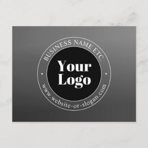Ihr Geschäft-Logo oder Design & bearbeitbarer Text Begleitkarte