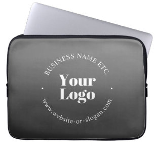 Ihr Geschäft-Logo oder Design & bearbeitbarer Text Laptopschutzhülle