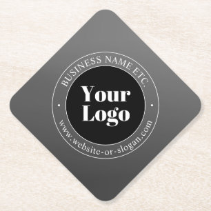 Ihr Geschäft-Logo oder Design & bearbeitbarer Text Untersetzer