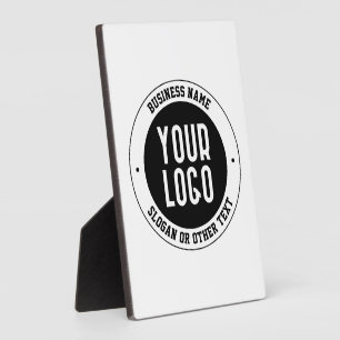 Ihr Geschäft-Logo oder Design Fett editierbarer Fotoplatte