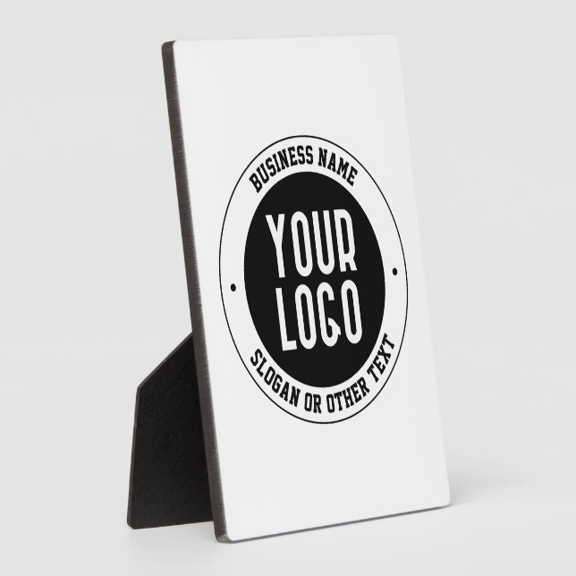 Ihr Geschäft-Logo oder Design | Fett editierbarer  Fotoplatte (Seite)